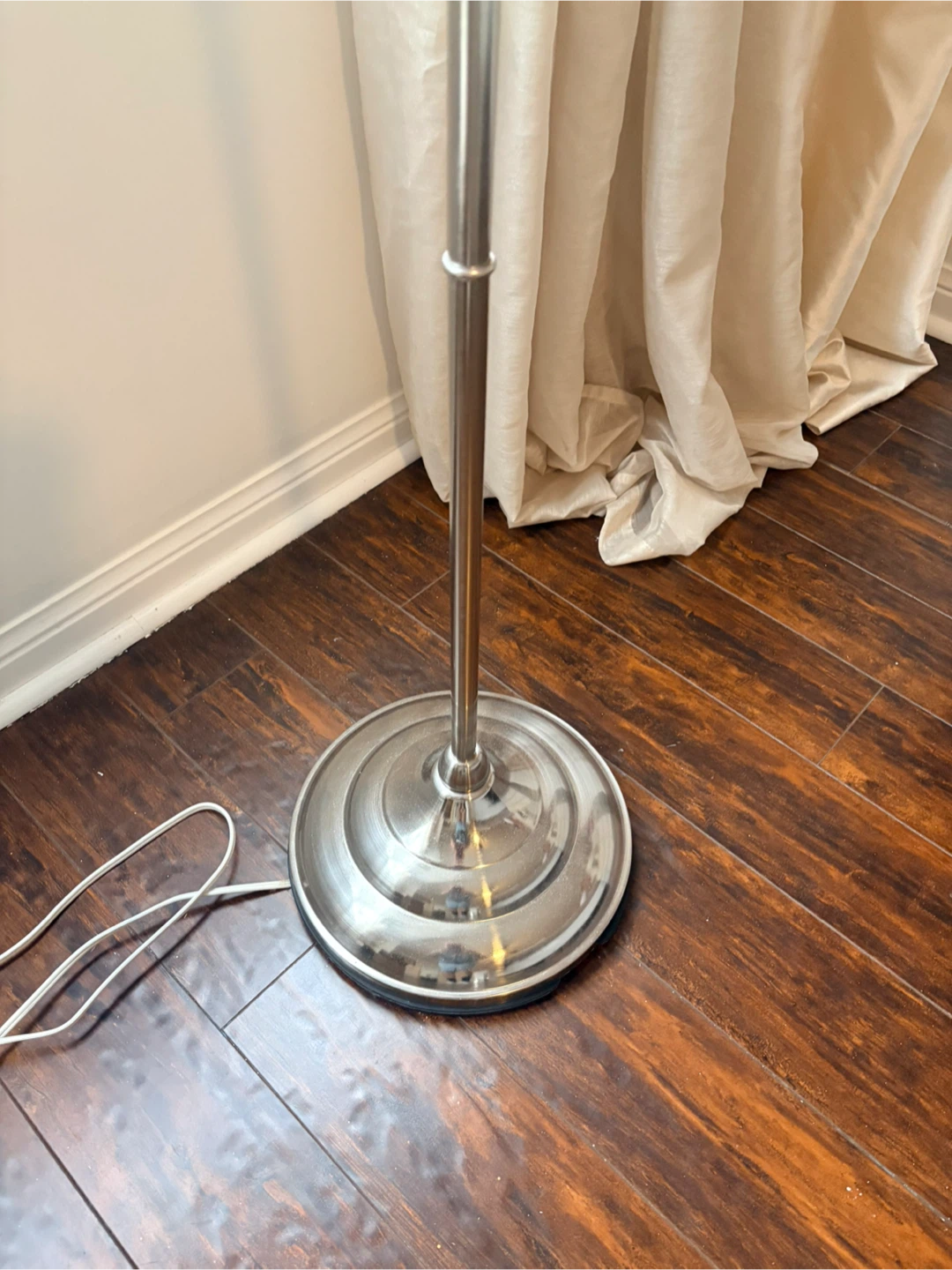 Ikea Floor Lamp - White Shade, Chrome Finish - photo 3
