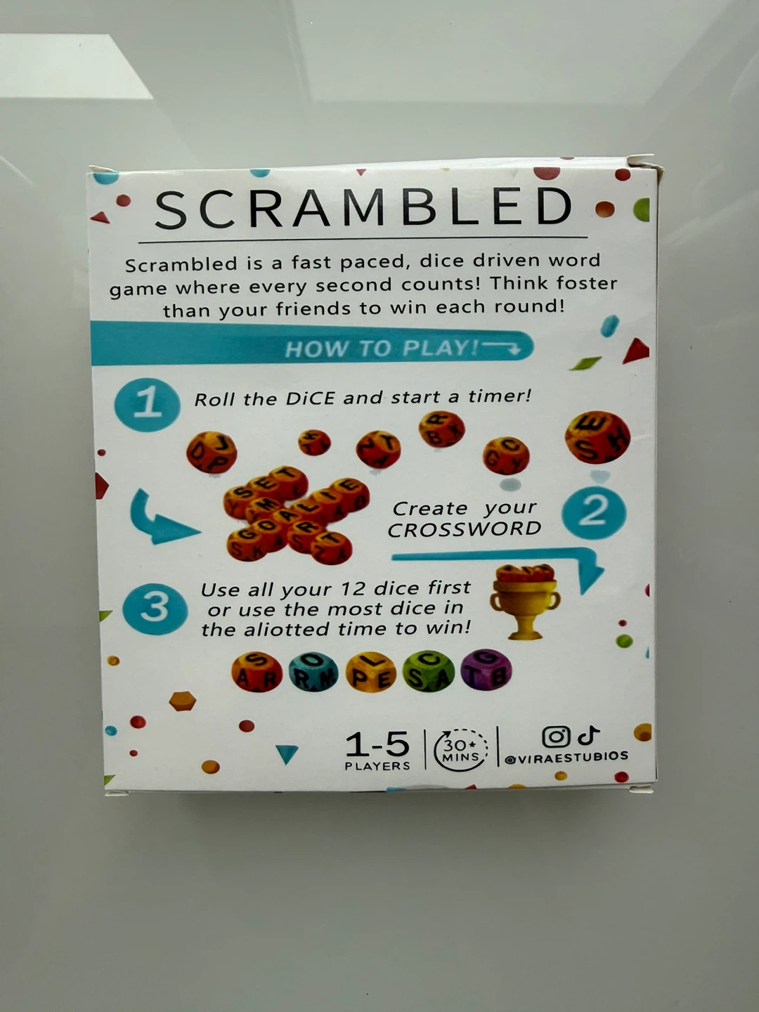 New Scrambled Dice-Driven Word Game - photo 2
