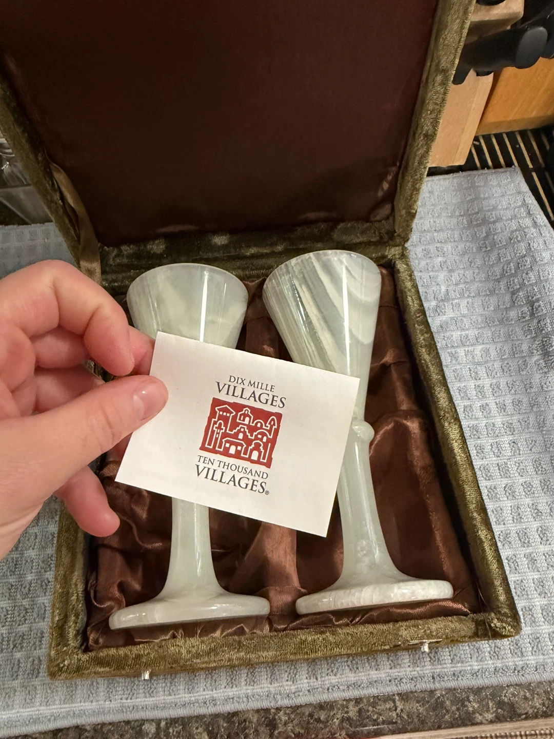 Dix Mille Villages Onyx Wine Glasses - photo 4