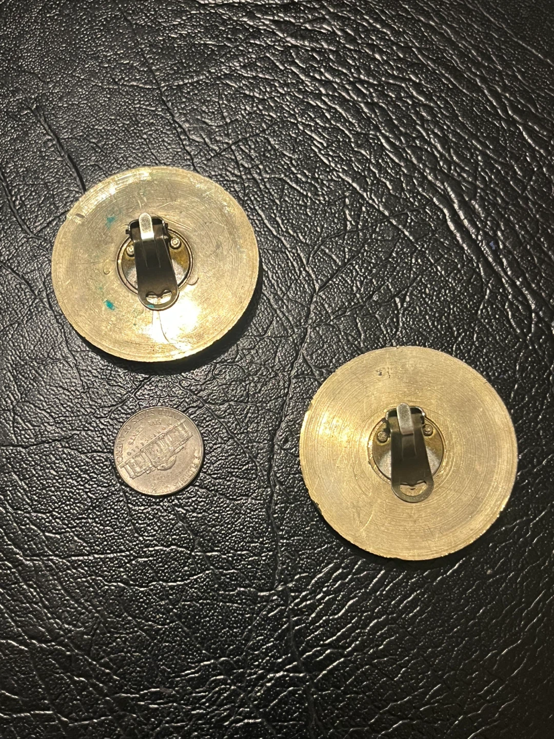 SET IF TWO RARE EARRINGS Vintage Clip-on Earrings - photo 3