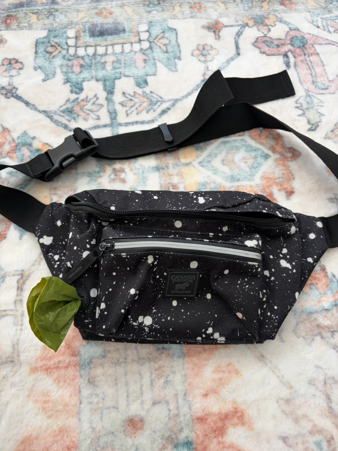 Canada Pooch Black Belt Bag