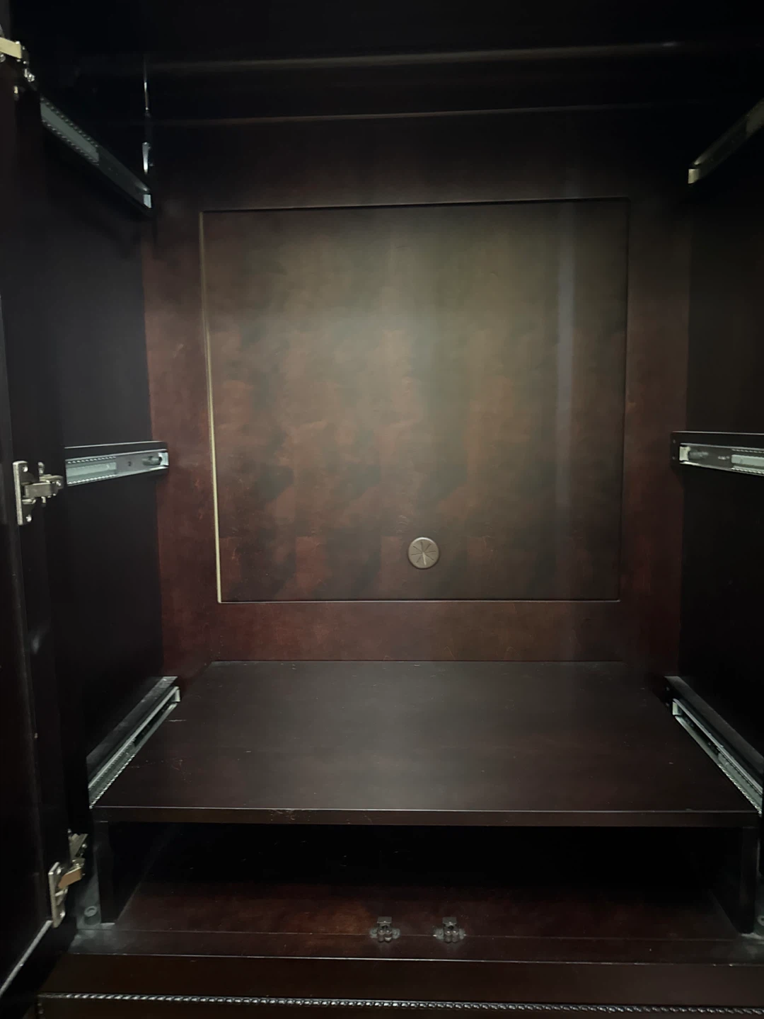 Dark Wood Armoire with Drawers - photo 2