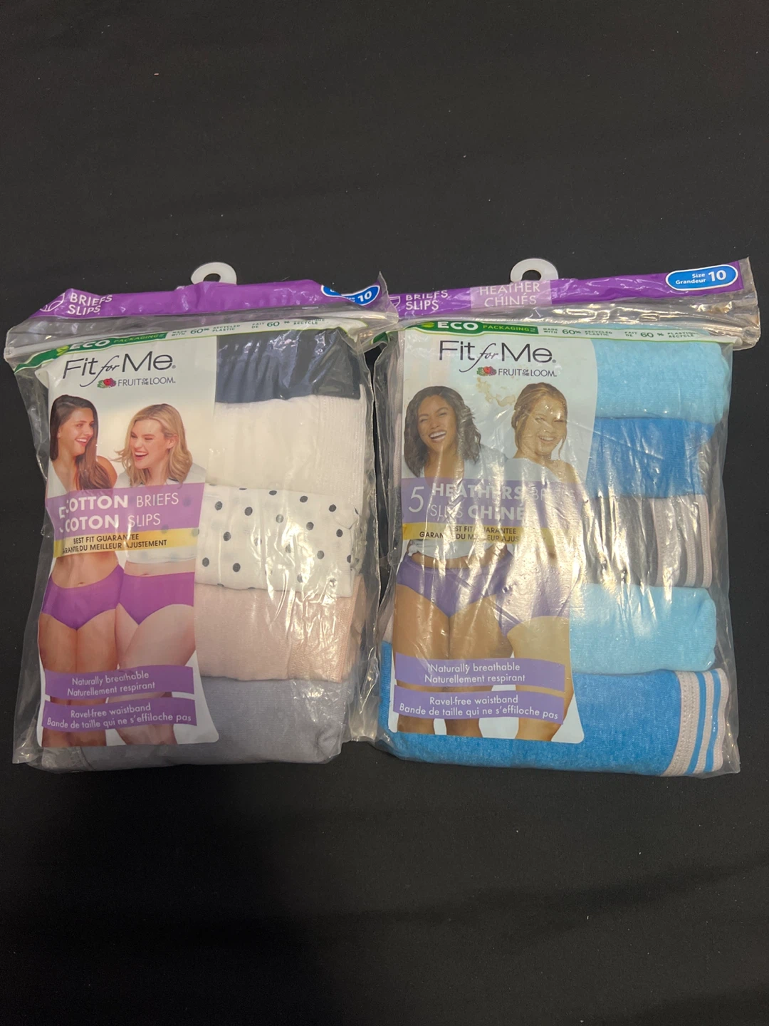 Fruit of the Loom Fit for Me Briefs, Size 10, New