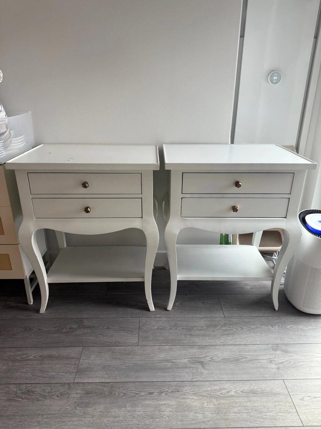 Set of two solid wood nightstands!