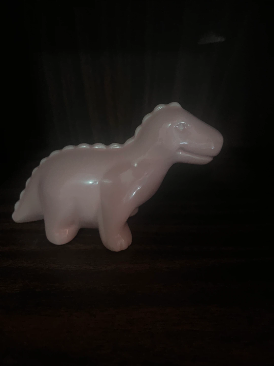 Pink Dinosaur Figurine