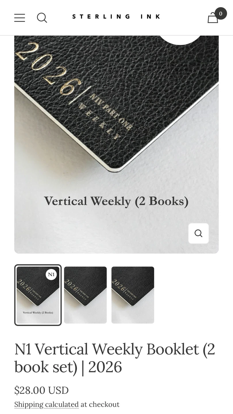 Sterling Ink N1 Vertical Weekly Planner 2026 - photo 2