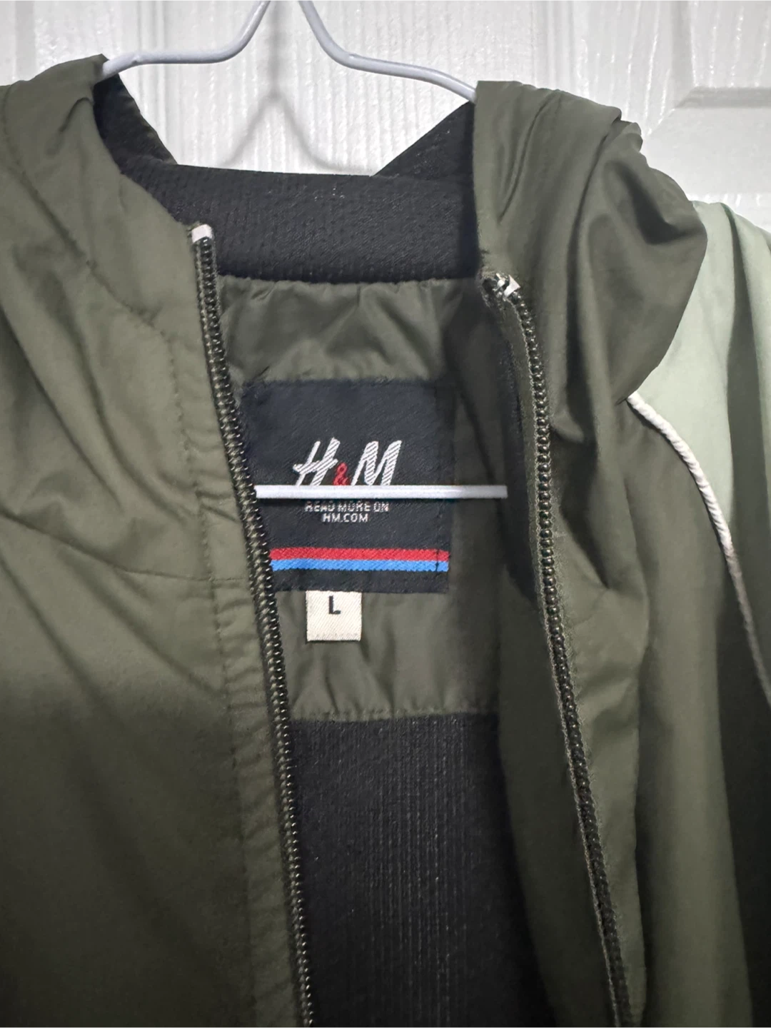 H&M Colour Block Hooded Jacket - Size L - photo 2
