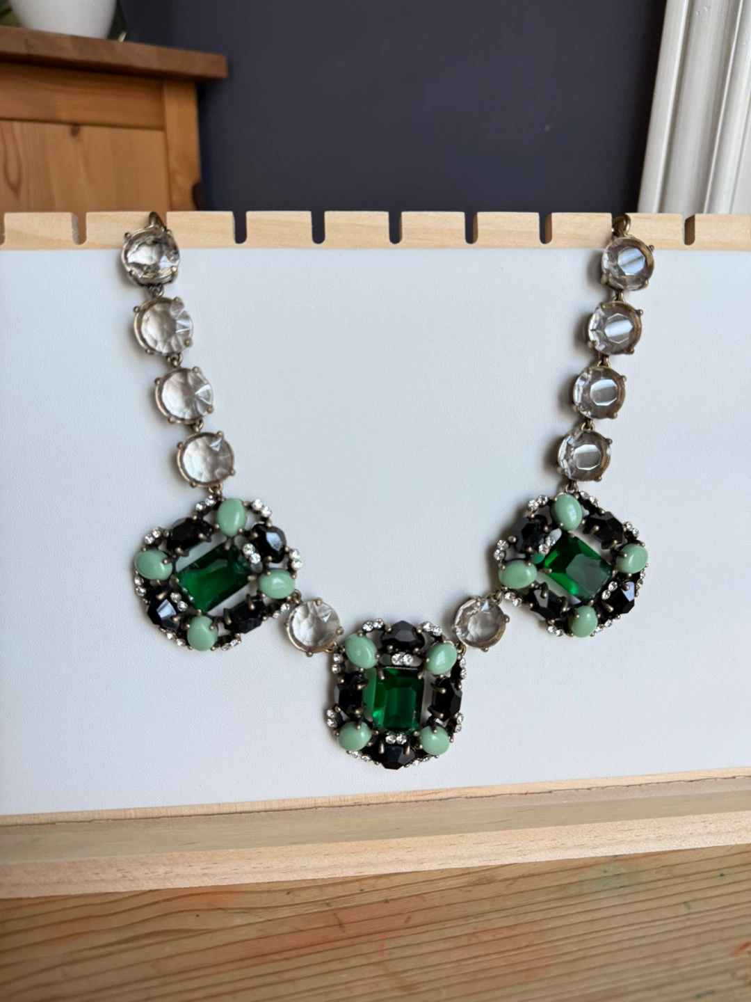 J. Crew Statement Necklace - Green