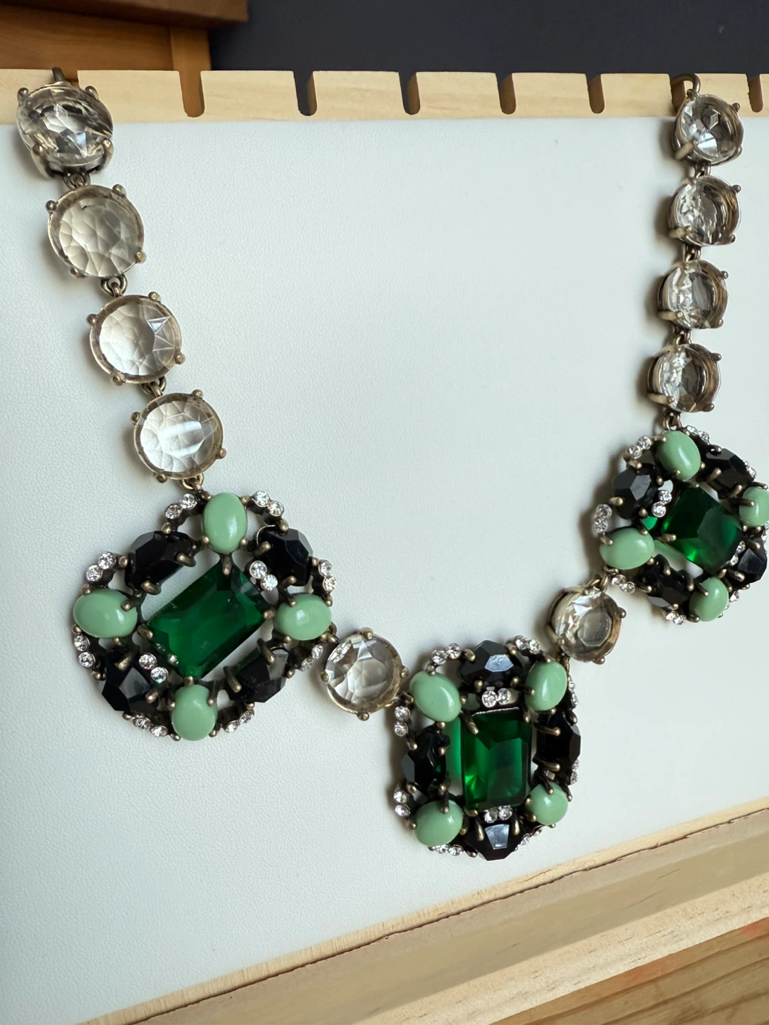 J. Crew Statement Necklace - Green - photo 2
