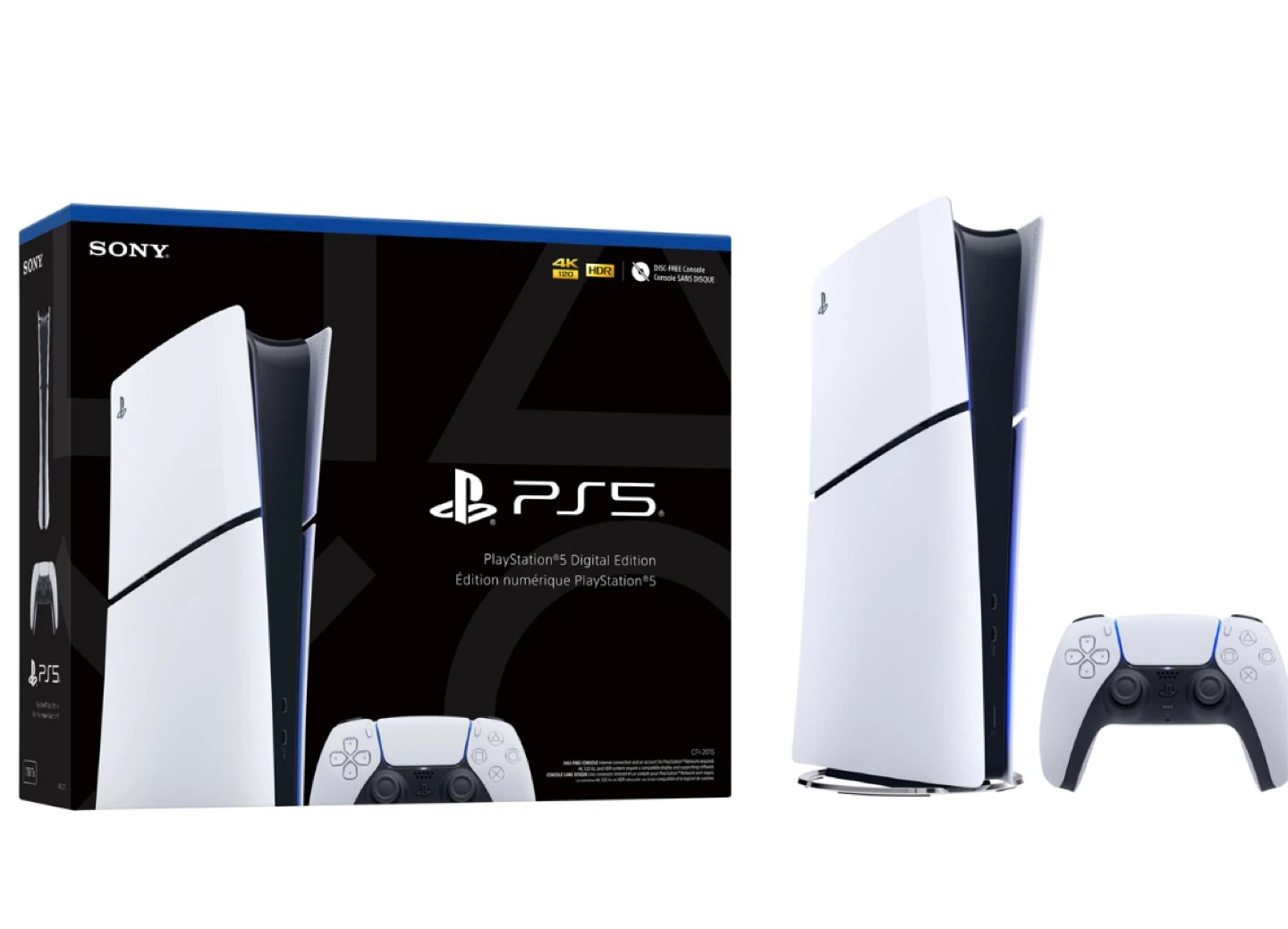 PS5 Sony PlayStation5 Digital Edition Console and one controller