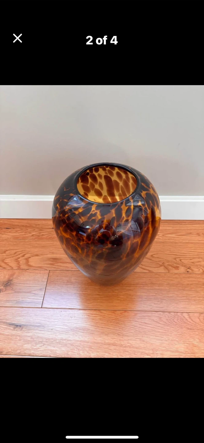 Brown Colored Glass Vase - photo 2