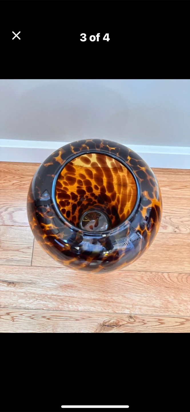 Brown Colored Glass Vase - photo 3