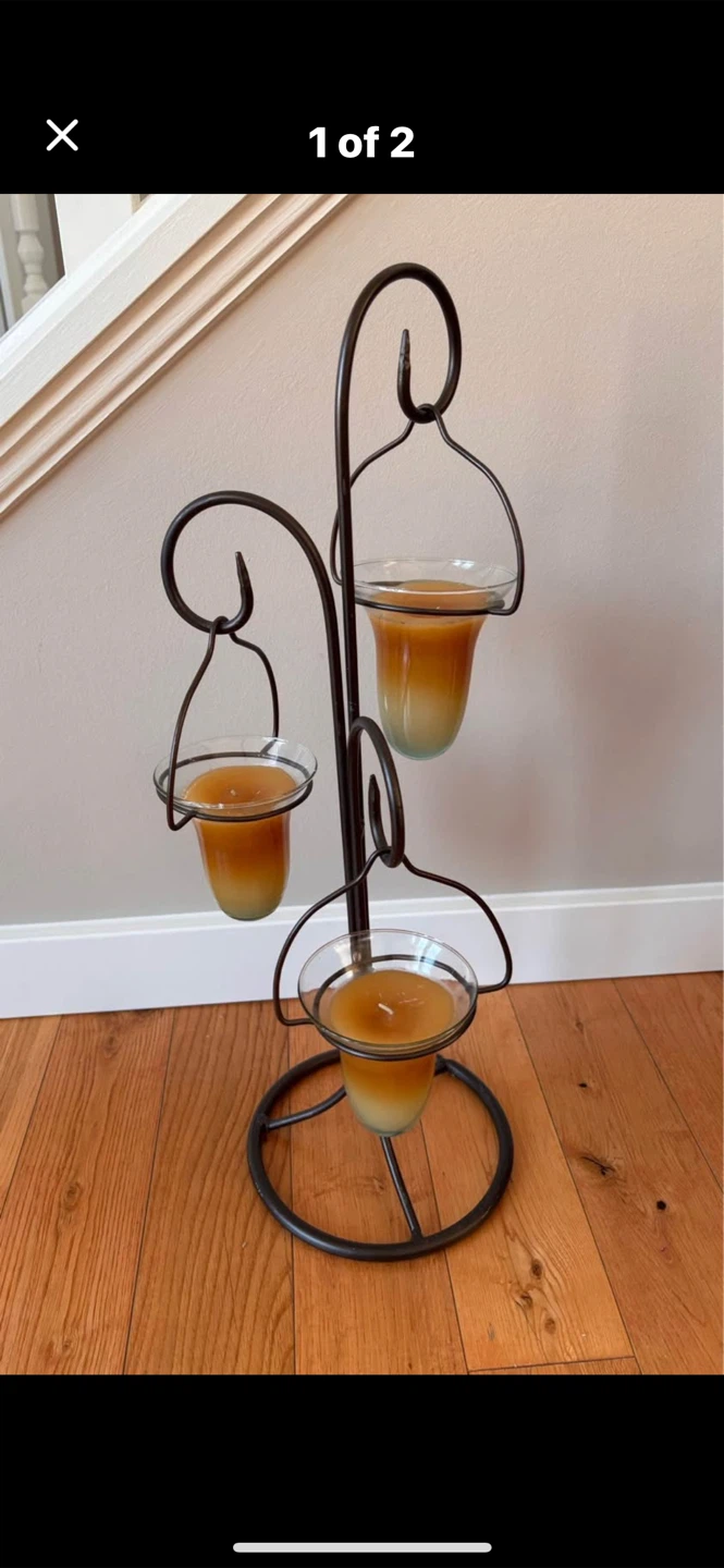 Decorative Candle Holder w/3 Candles