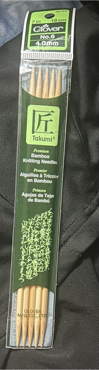 Clover Takumi Bamboo Knitting Needles 4.0mm