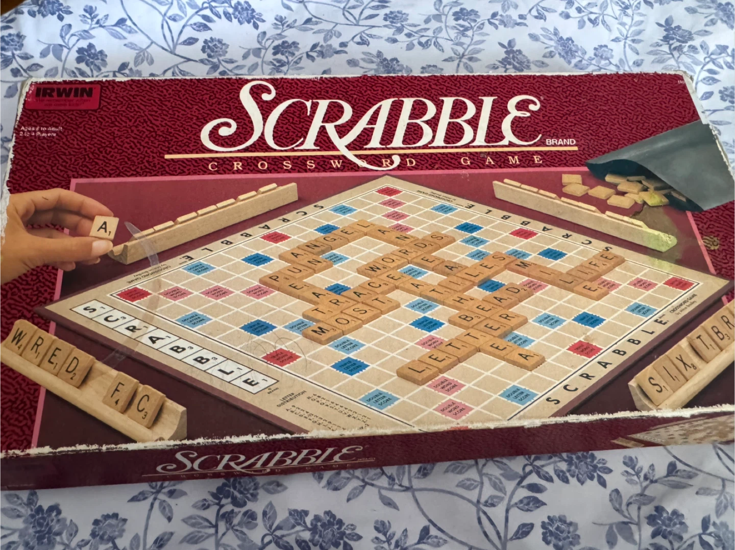 Vintage Scrabble Crossword Game by Irwin