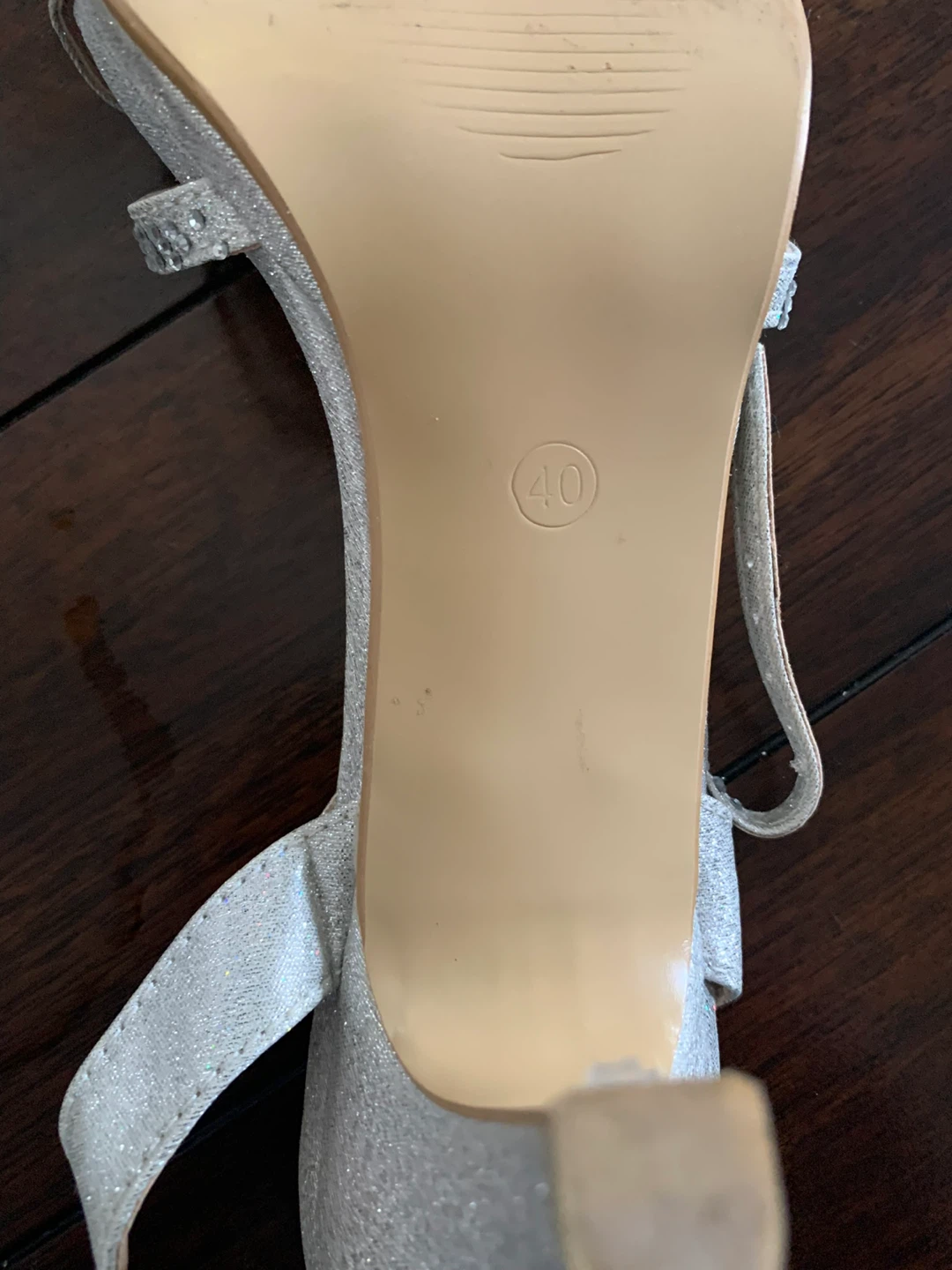 Formal dress size 4; Silver Heels - Size 40 - photo 3