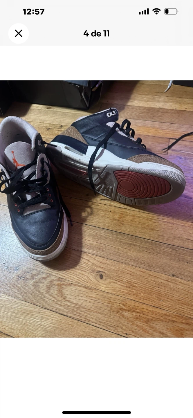 Air Jordan 3 Retro Black Gold - photo 2