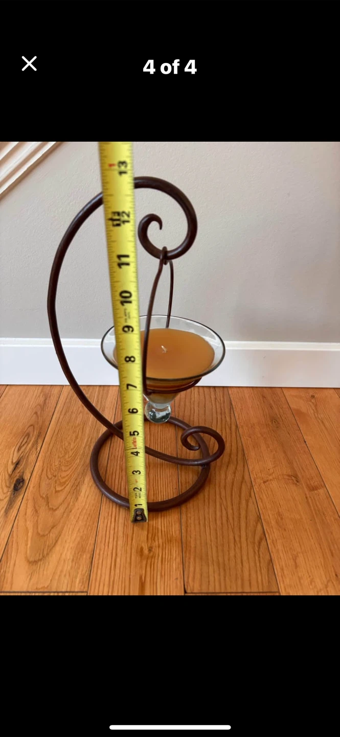 Decorative Candle Holder w/1 Big Candle - photo 4