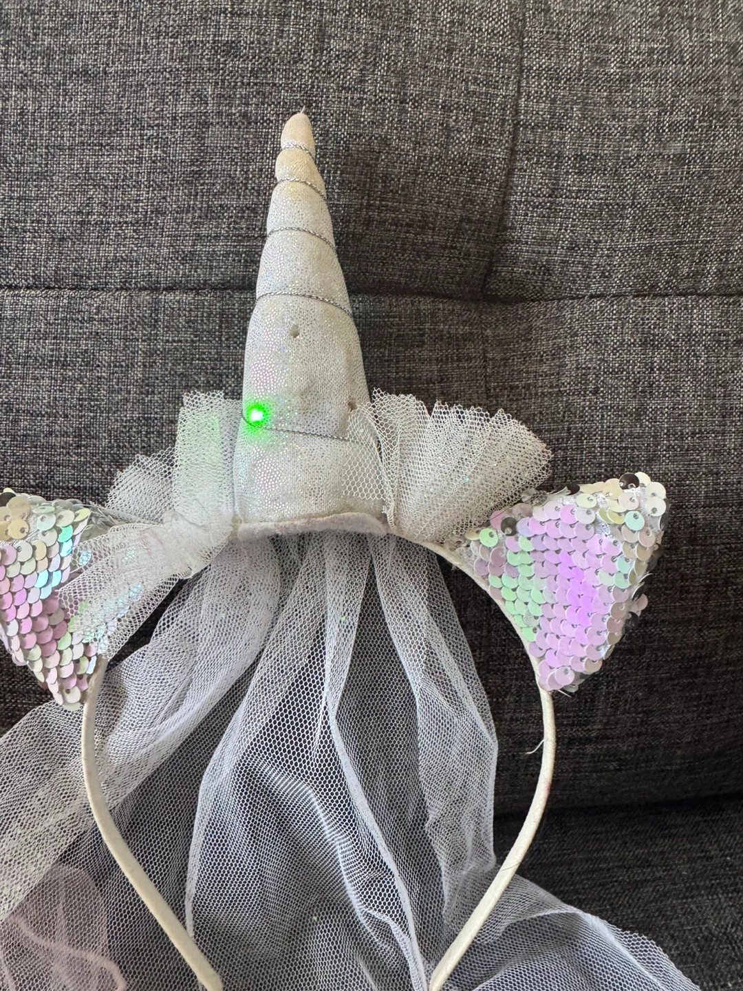 Kids Unicorn Headbands with Veil - Set of 3 - photo 4