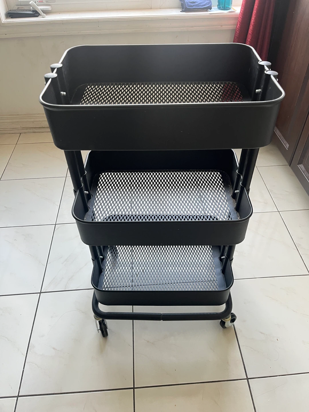 IKEA - Black Rolling Utility Cart - Move out sale - photo 3