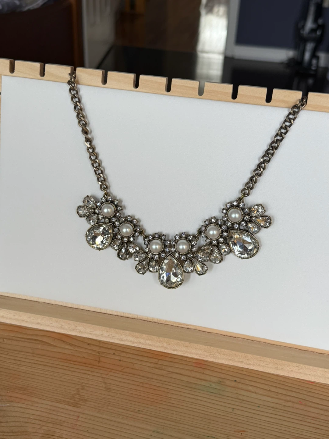 LOFT Statement flower Necklace - photo 3