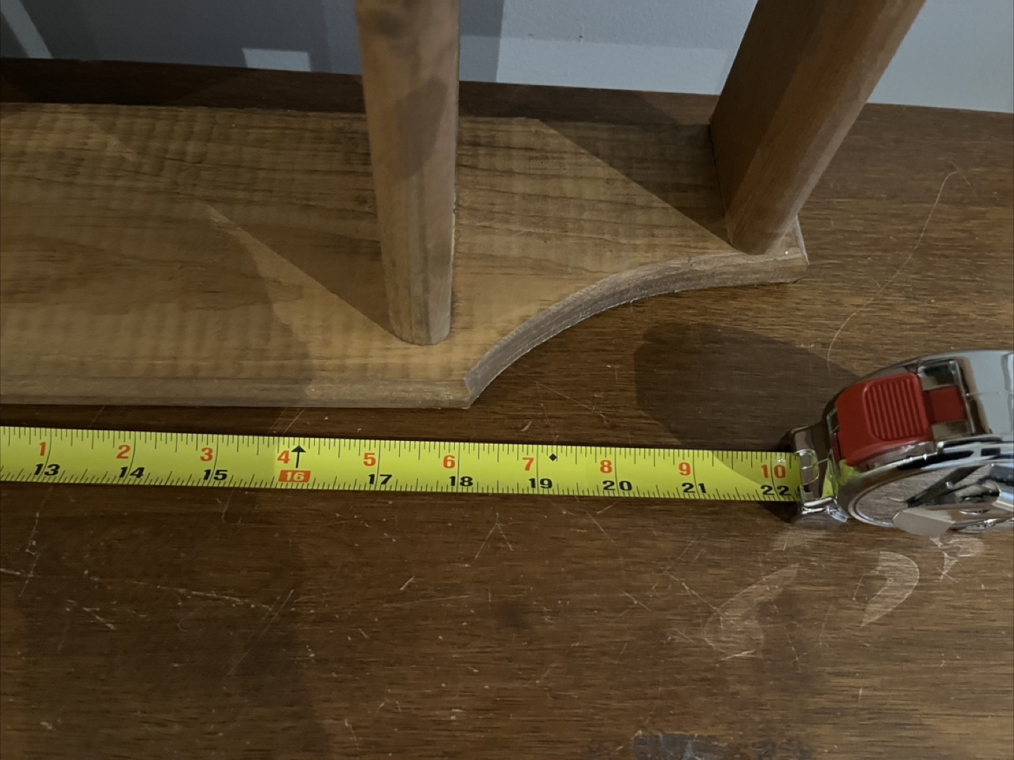 Wooden Shelf with Heart Cutout - photo 4