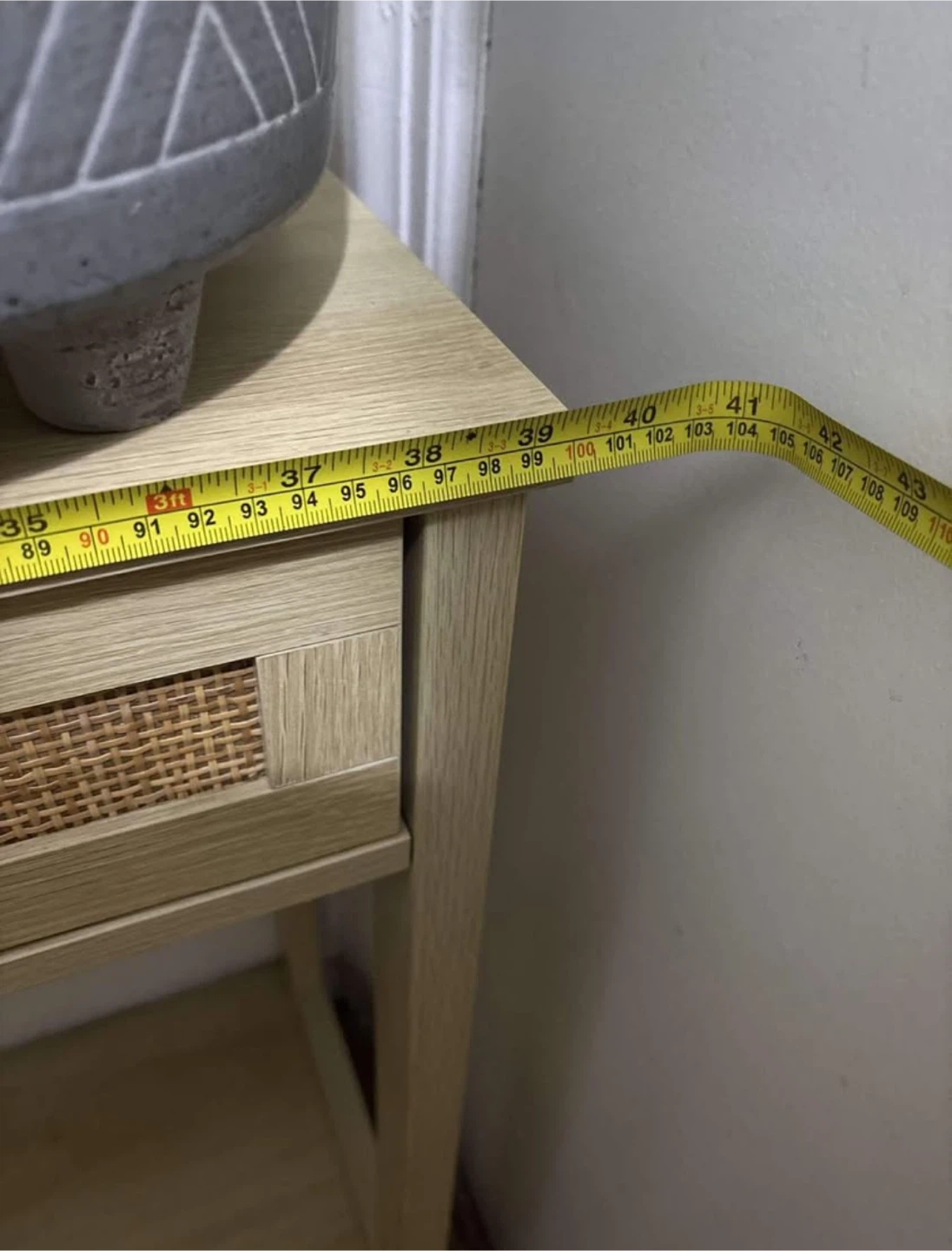 Console Table with Rattan Drawers - photo 2