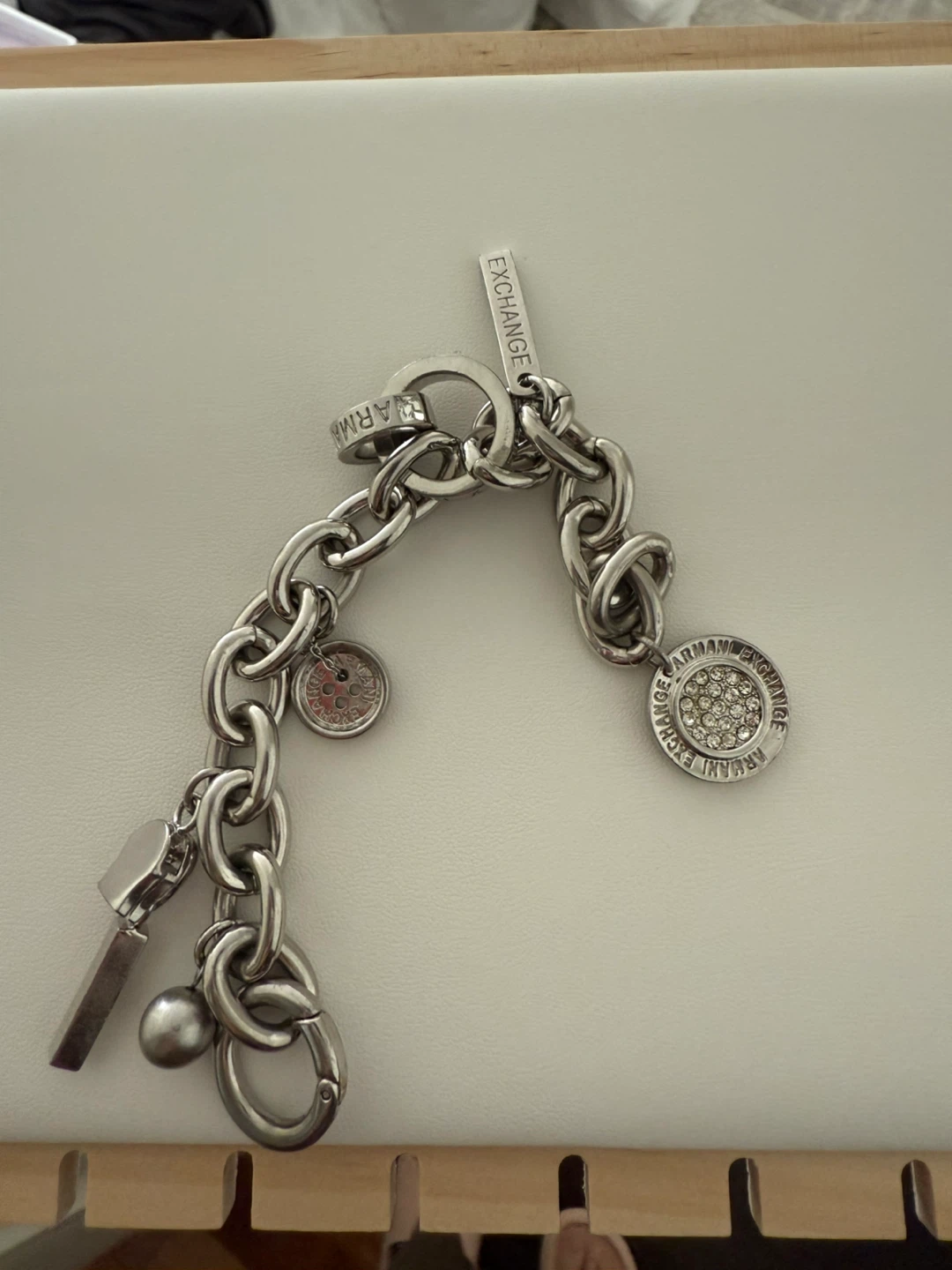 Armani Exchange Silver Chain Bracelet