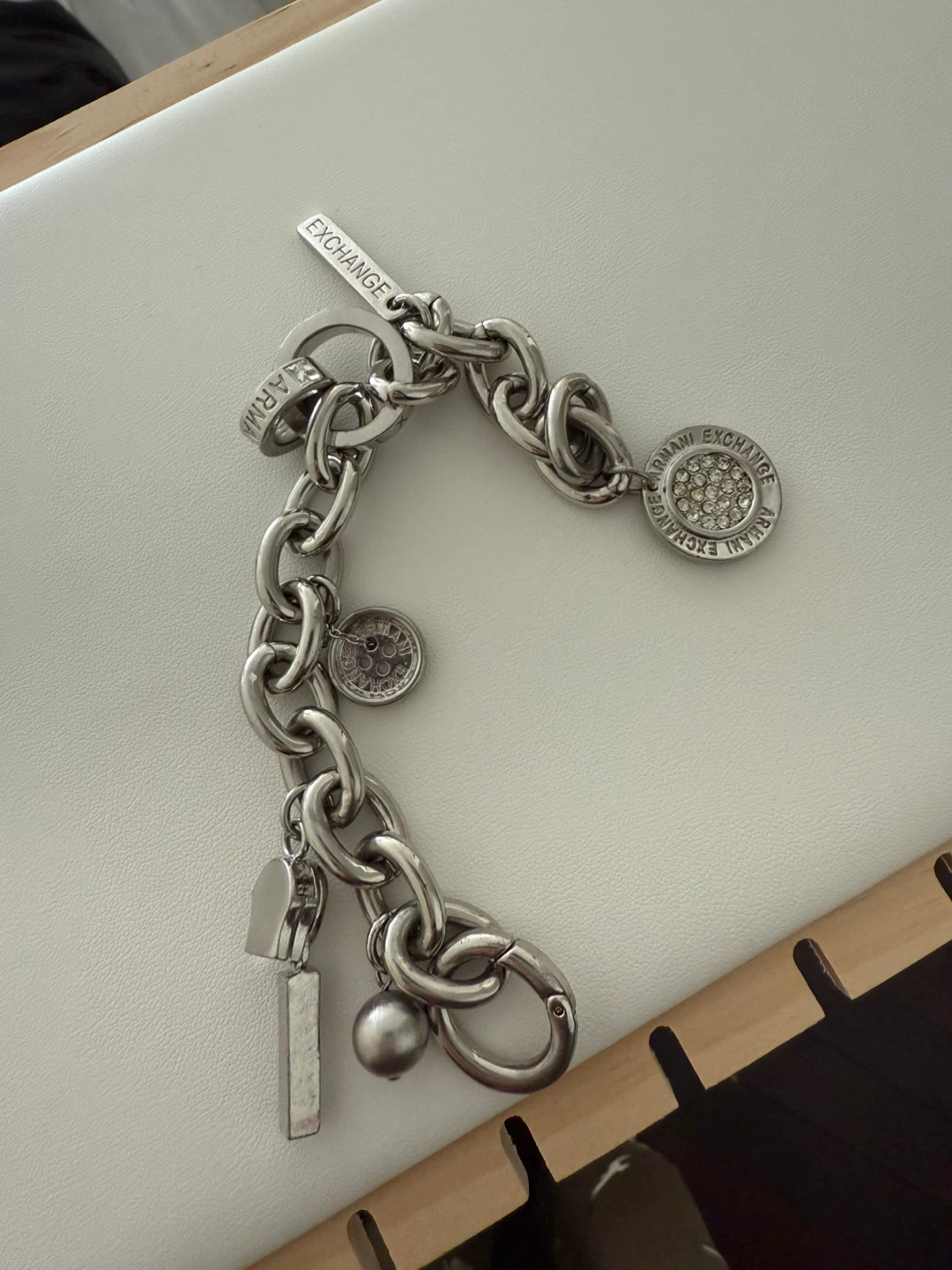 Armani Exchange Silver Chain Bracelet - photo 2