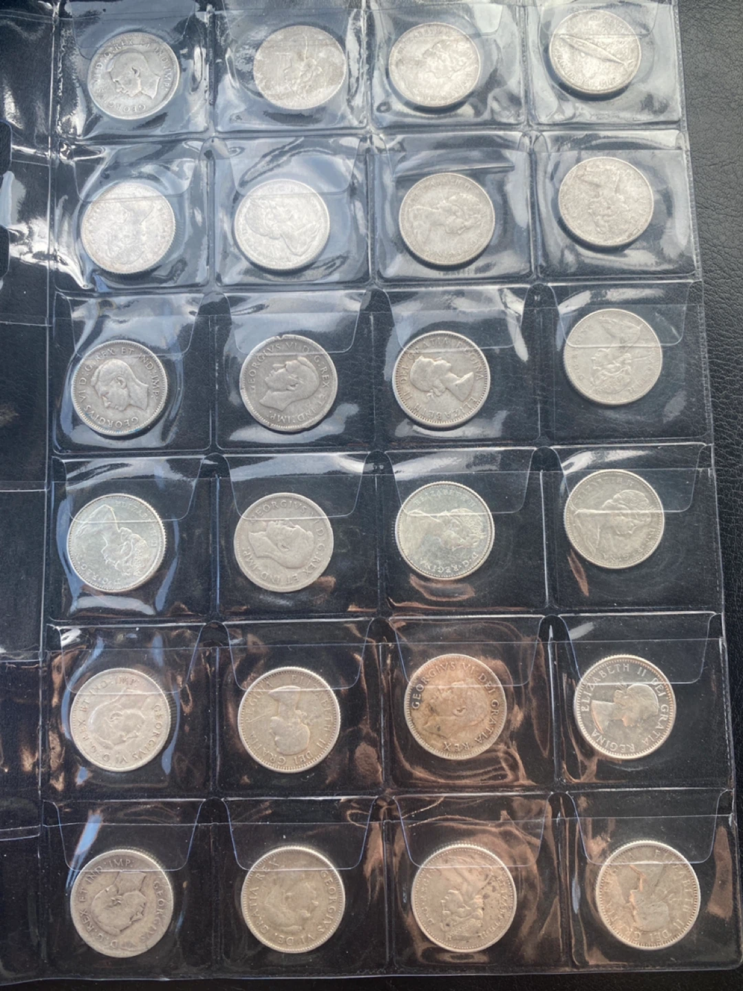 Canadian silver  10 Cent Coin Collection 24 pieces - photo 2
