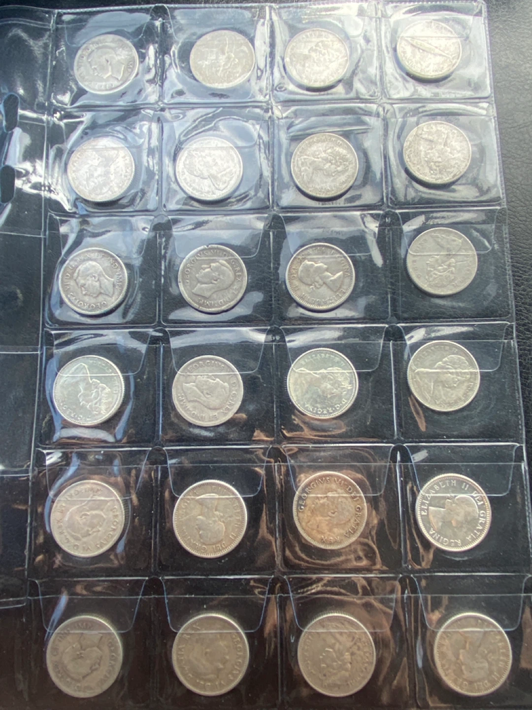 Canadian silver  10 Cent Coin Collection 24 pieces