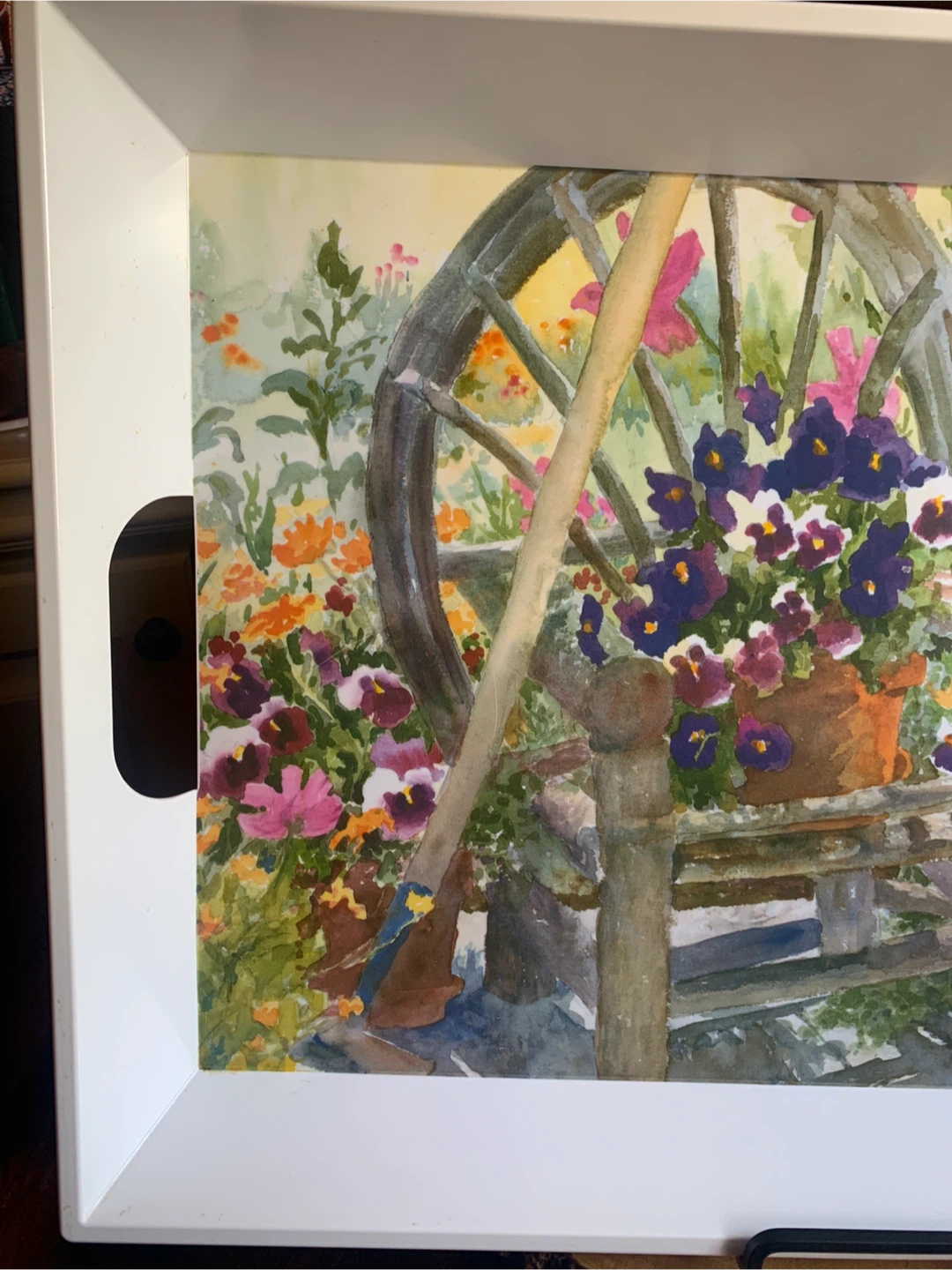 Floral Watercolour Melamine Tray - photo 3