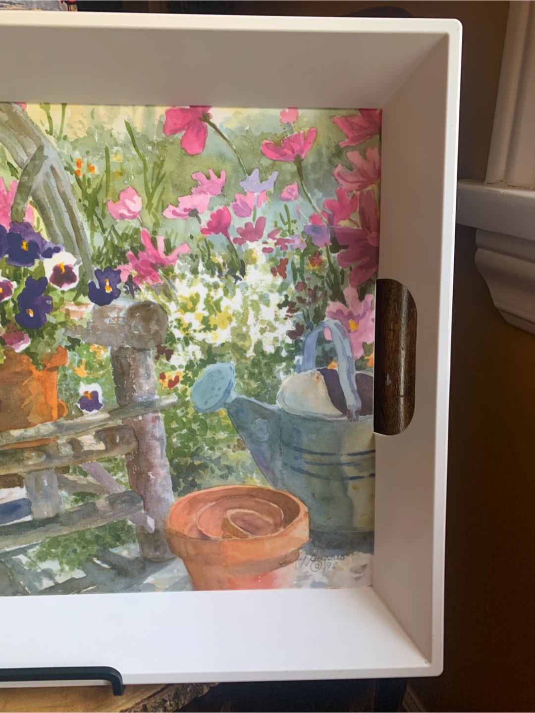 Floral Watercolour Melamine Tray - photo 5