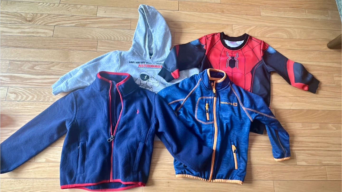 Kids' Clothing Bundle: Ralph Lauren, Spiderman, Astronaut Hoodie