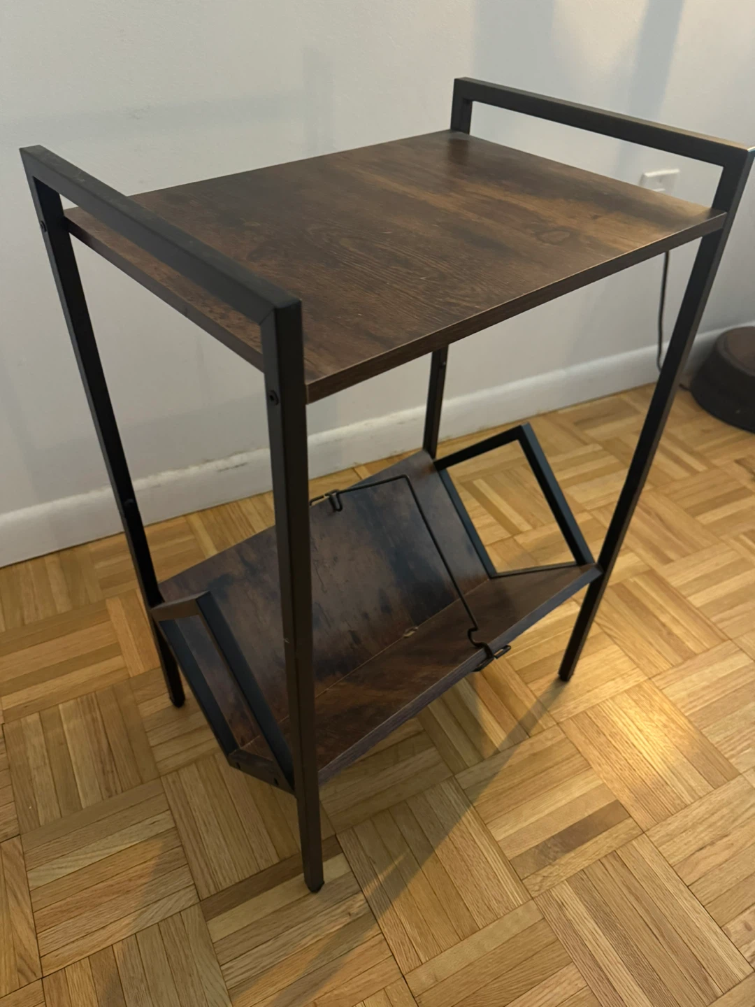 Record player stand with vinyl holder - photo 2