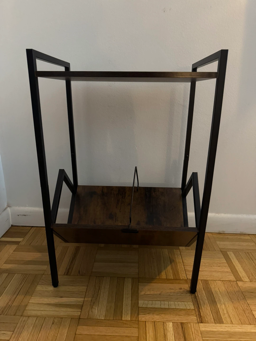 Record player stand with vinyl holder - photo 3