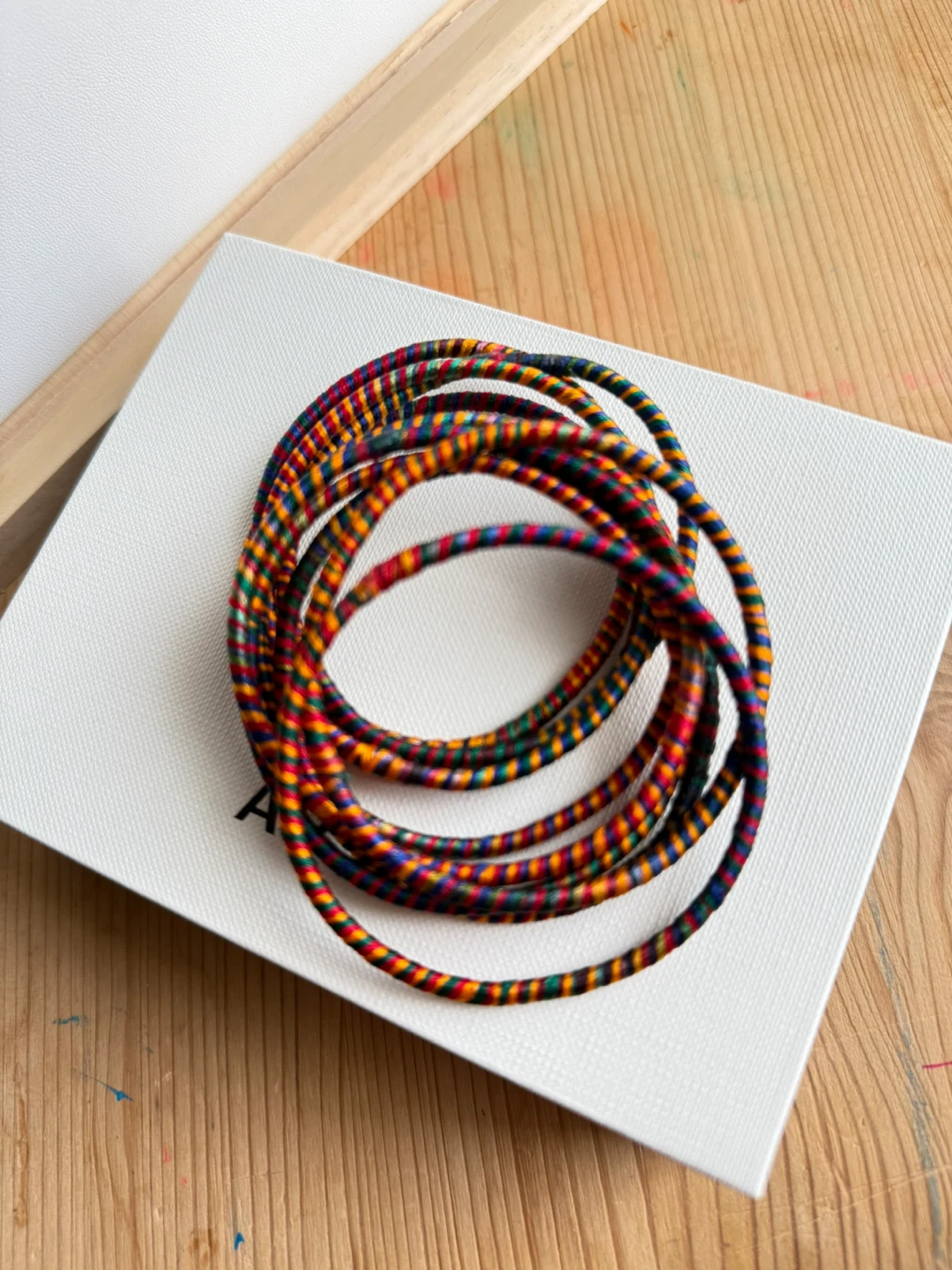 Colorful Woven Bangle Bracelets - photo 3