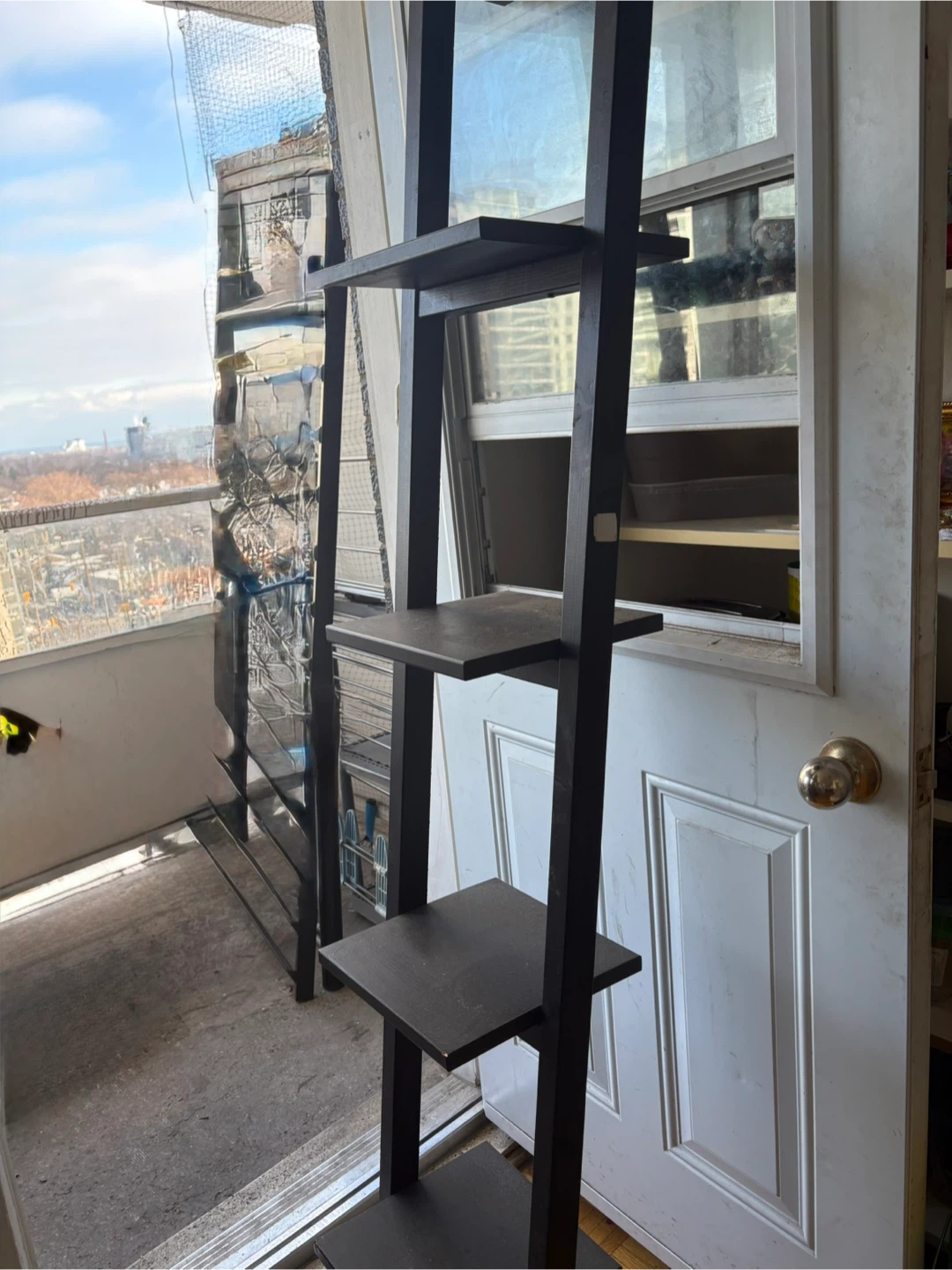 Dark Brown Ladder Shelf - photo 2