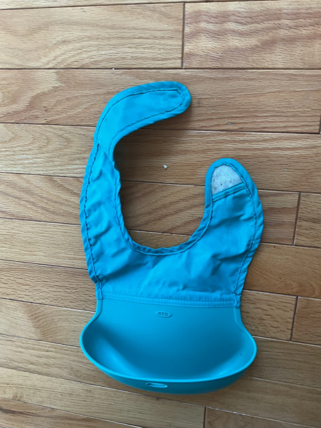 OXO Tot Roll Up Bib - Aqua - photo 3