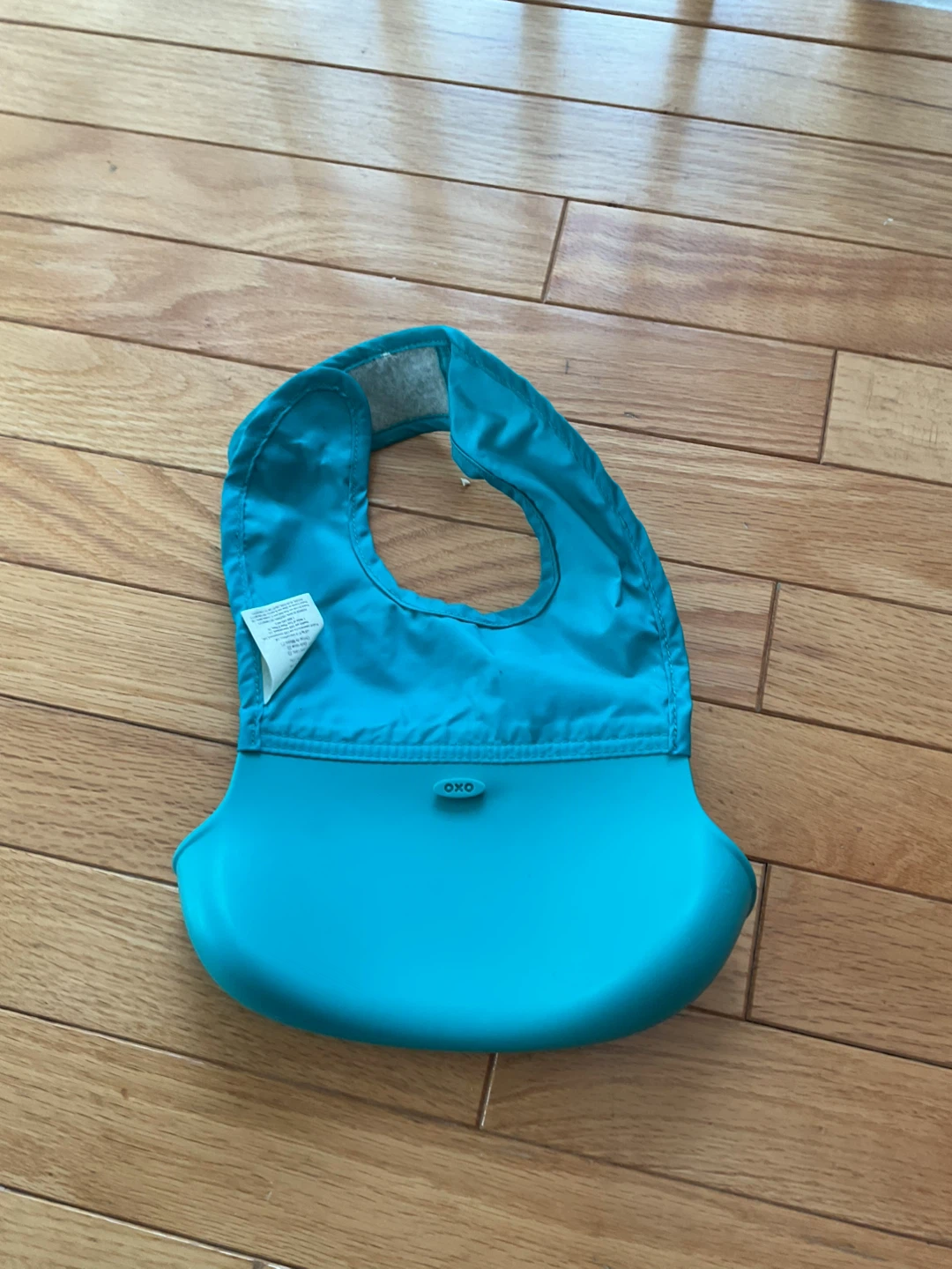 OXO Tot Roll Up Bib - Aqua - photo 2