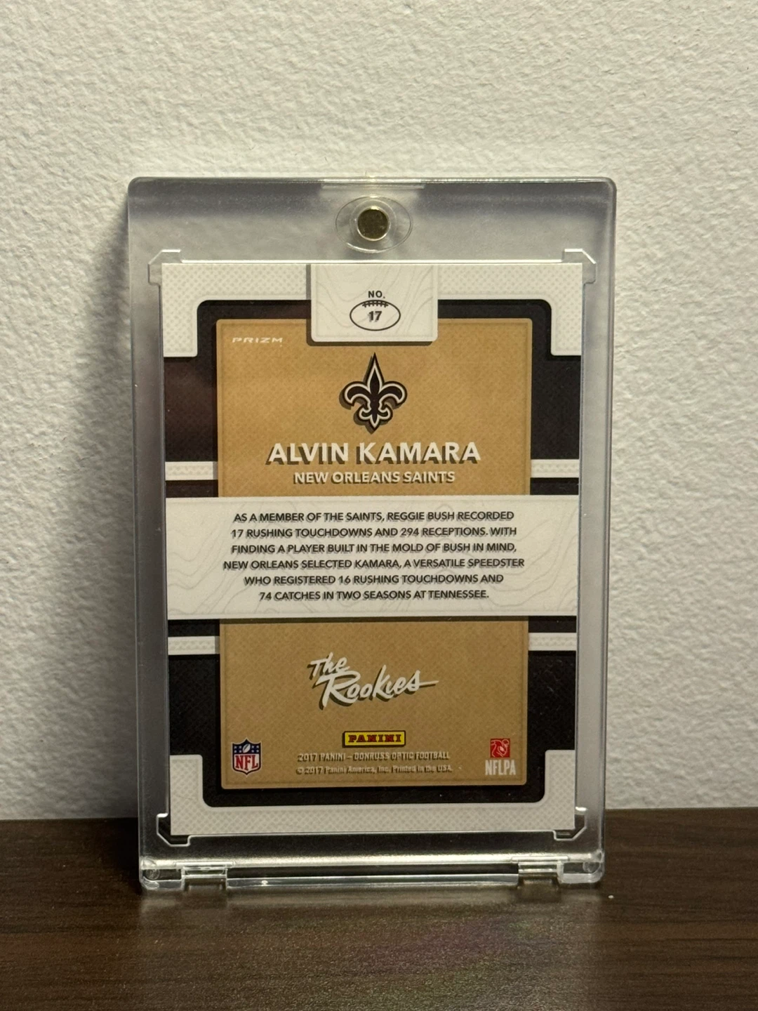 Alvin Kamara New Orleans Saints Rookie Card - photo 2