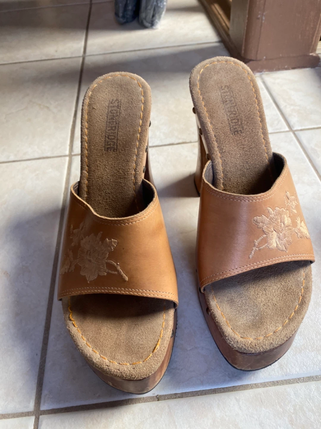 Stone Ridge Leather Heeled Mules - photo 2