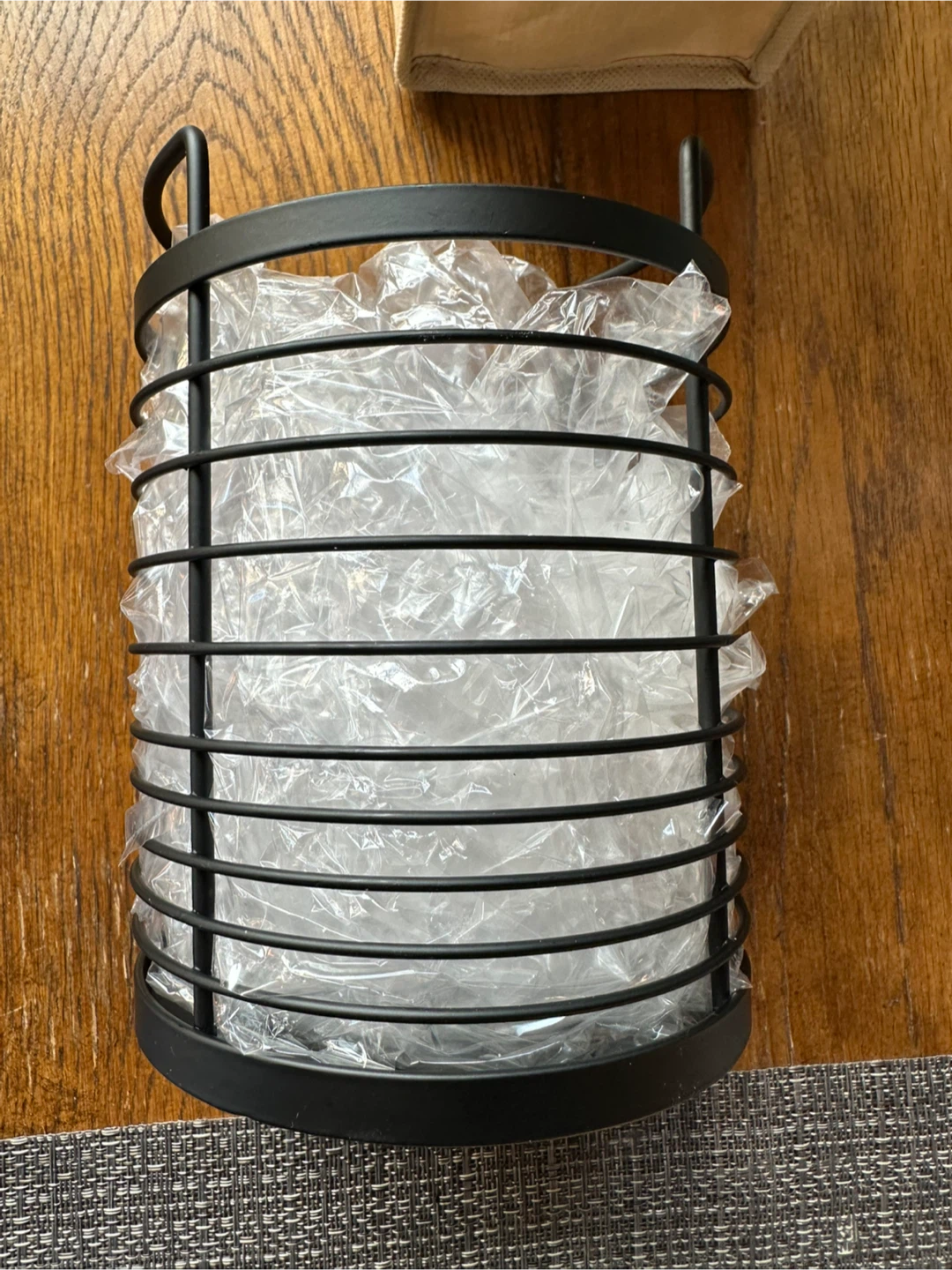 Black Metal Kitchen utensil holder