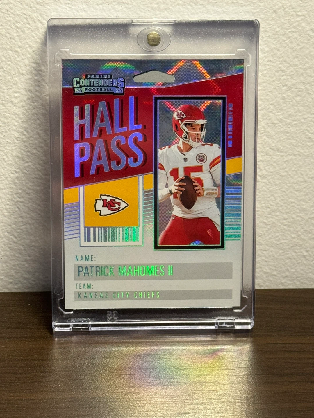 Patrick Mahomes II Hall Pass Football Card