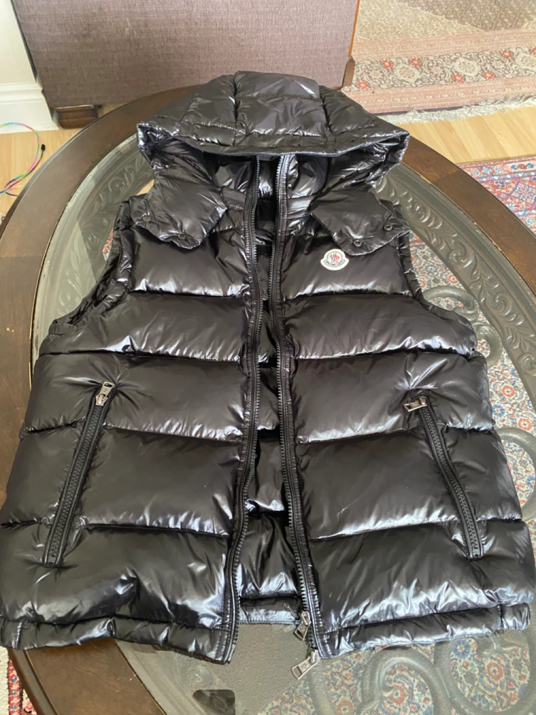 Moncler Black Padded Vest