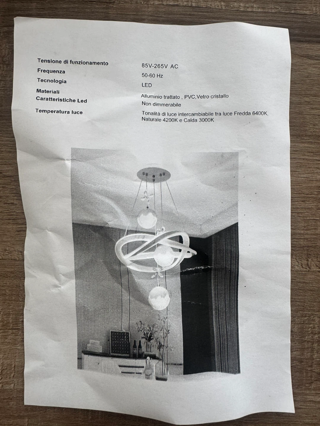 New White LED Pendant Light - photo 3