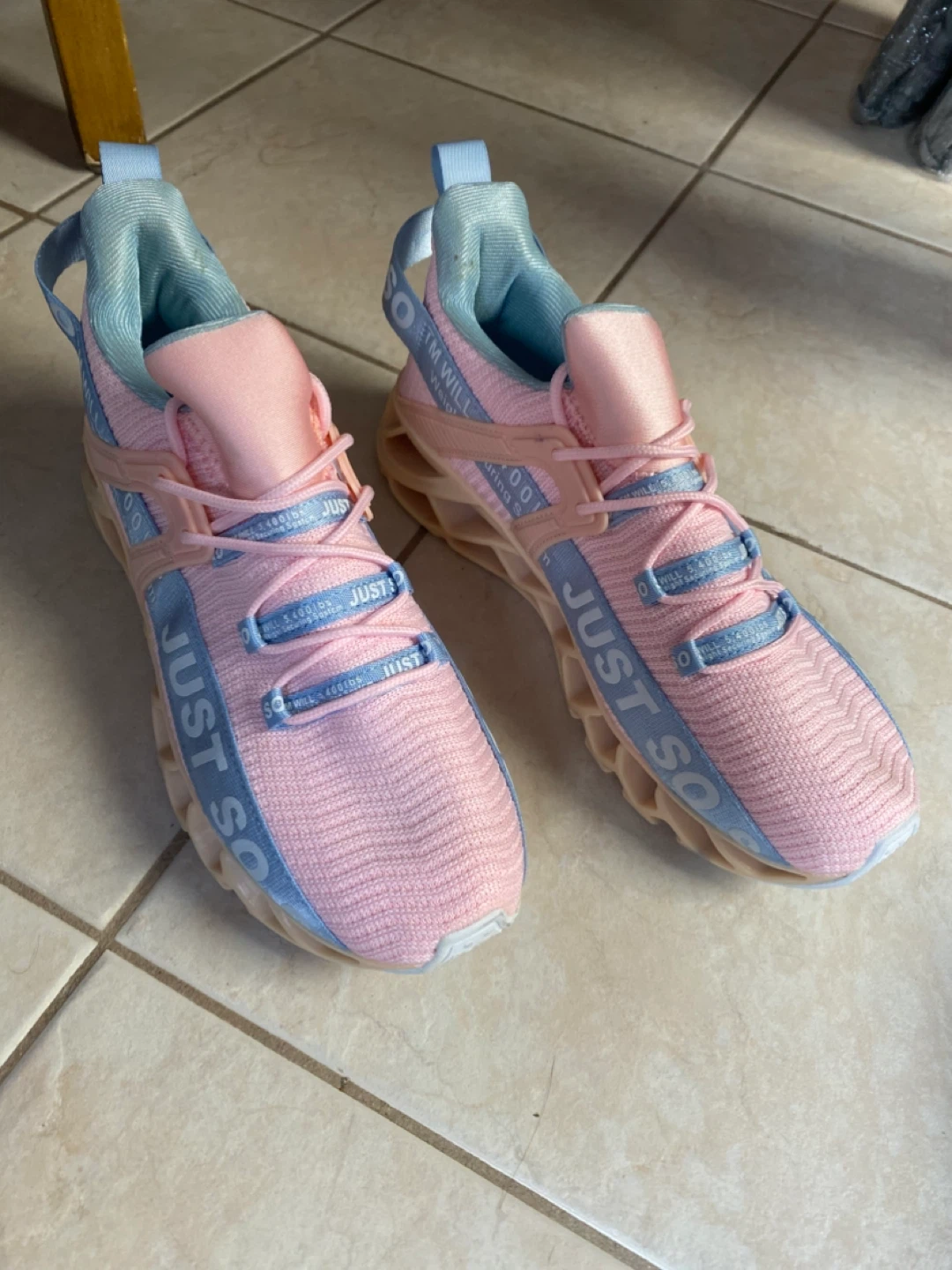 Pink & Blue Running Shoes - Size 8 - photo 3