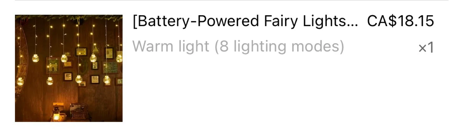 Battery powered fairy lights 🥕 - photo 4