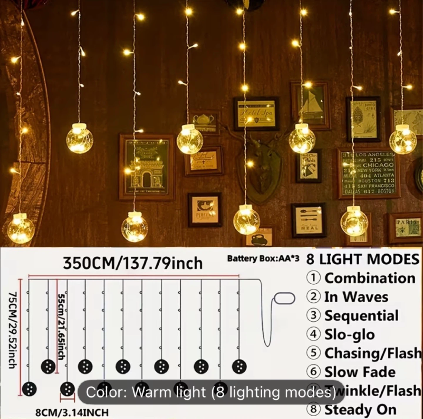 Battery powered fairy lights 🥕 - photo 3