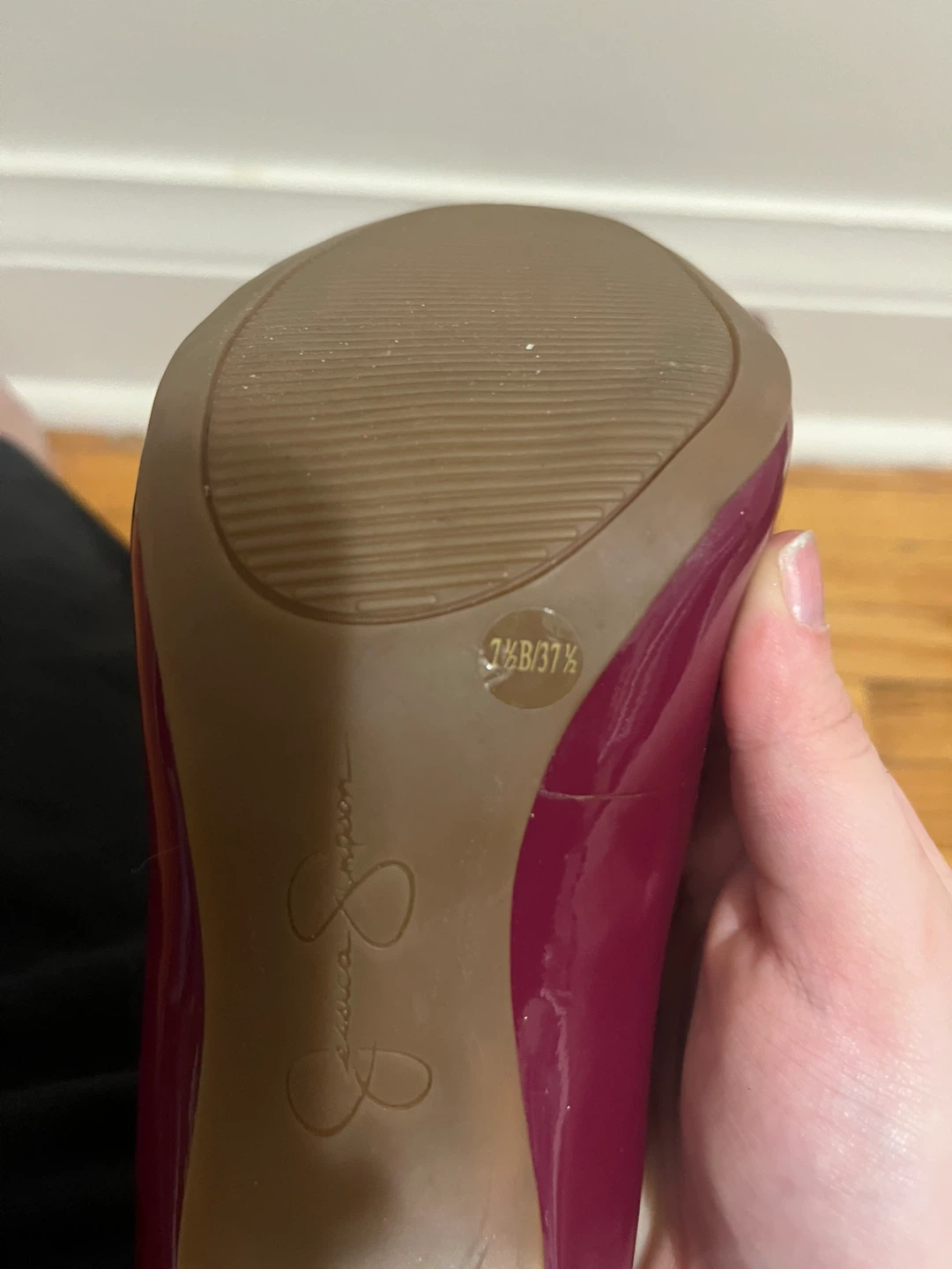 Jessica Simpson Wine Heels - Size 7.5 - photo 4